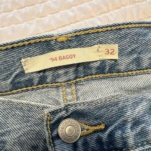 Levi's Blue Denim Jeans with Yellow Stitching